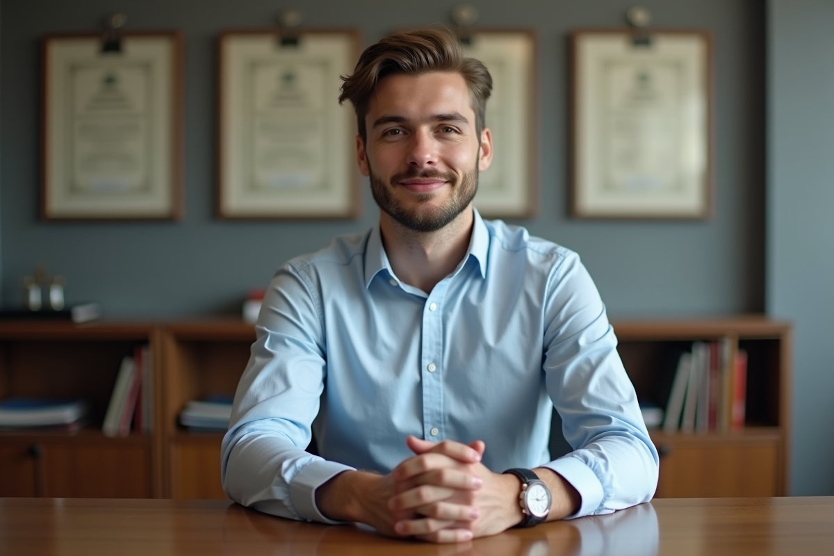 Jeune responsable des ressources humaines dans un bureau professionnel